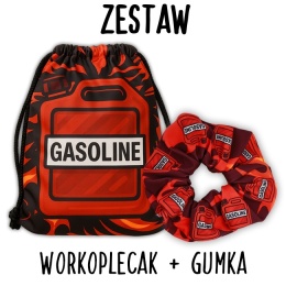 Zestaw Gumka Scrunchie i Workoplecak